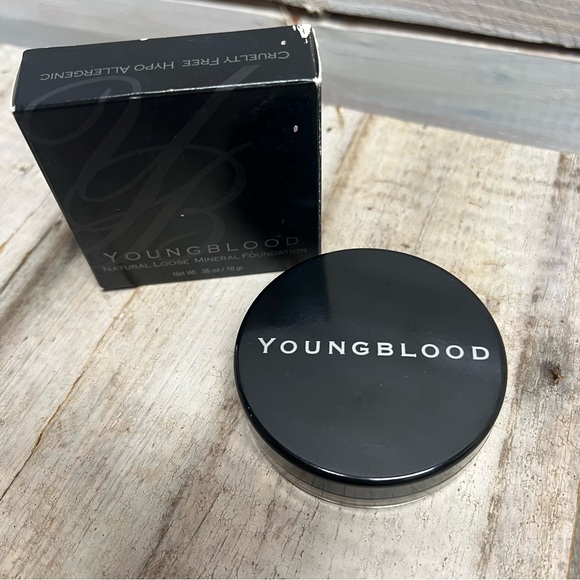 Youngblood Mahogany Mineral Loose Foundation 0.35oz/10g Cruelty Free HypoAllergy - Picture 1 of 7